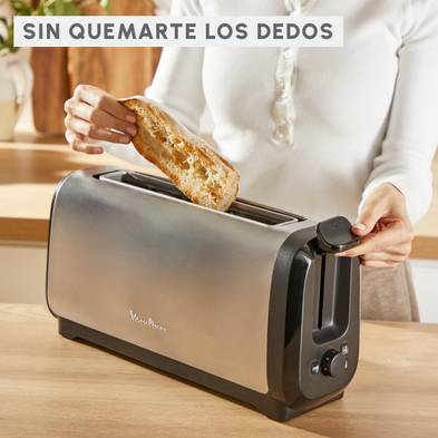 Moulinex LS5S0DE0 brødrister 7 2 skive(r) 1430 W Sort, Rustfrit stål