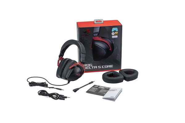 ASUS ROG Delta S Core Headset Kabel Huvudband Spela Svart ASUS ROG Delta S Core Headset Kabel Huvudband Spela Svart