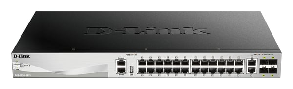 D-Link DGS-3130-30TS/E verkkokytkin Hallittu L3 Gigabit Ethernet (10/100/1000) Harmaa