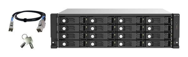 QNAP TL-R1620Sep-RP HDD kabinet Sort, Grå 2.5/3.5"
