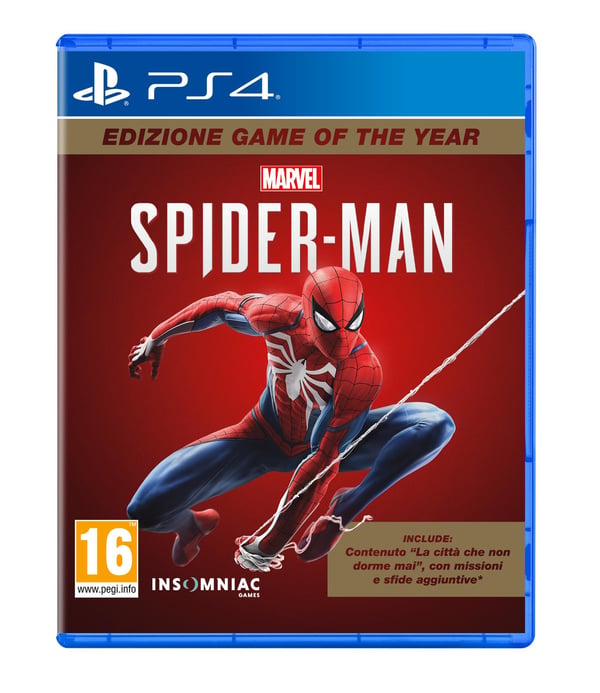 Sony Interactive Entertainment Marvel's Spider-Man Game Of The Year Italia PlayStation 4