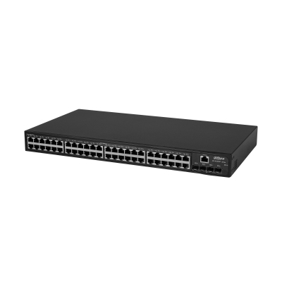 Dahua Technology Access DH-AS4300-48GT4GF nätverksswitchar hanterad L2/L2+ Gigabit Ethernet (10/100/1000) Svart