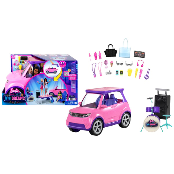 Barbie Big City Big Dreams Big City, Big Dreams Transforming Vehicle Playset Dukkebil
