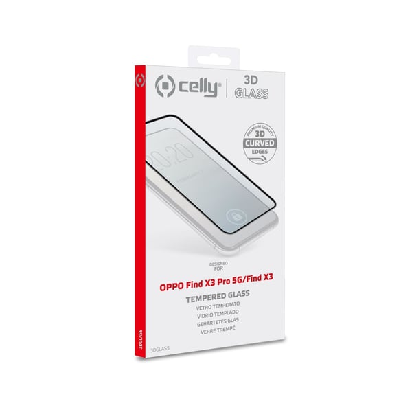 Celly 3D glass Kirkas näytönsuoja Oppo 1 kpl