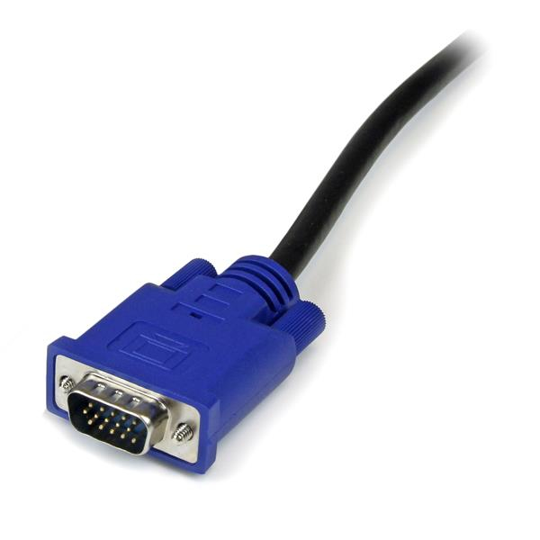 StarTech.com 3m 2-i-1 PS/2 USB KVM-kabel - Kabelsats för KVM-switch / omkopplare - Video- / USB-kabel