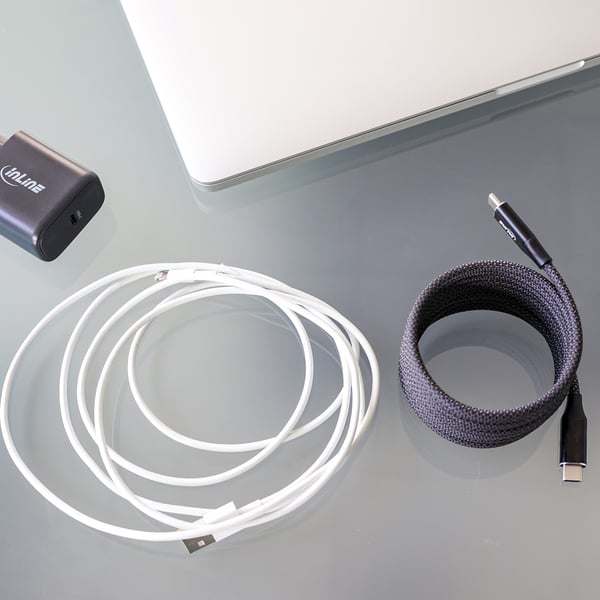 InLine 35882 USB-kablar USB 2.0 2 m USB C 0,48 Gbit/s 100 W Svart