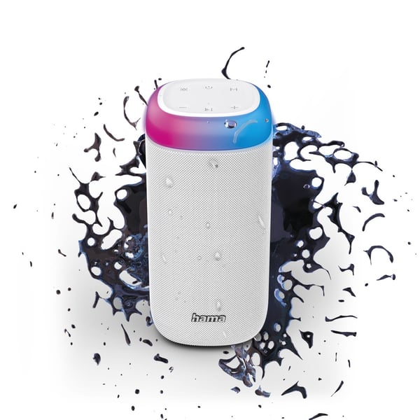 Hama Shine 2.0 Bärbar stereohögtalare Vit 30 W