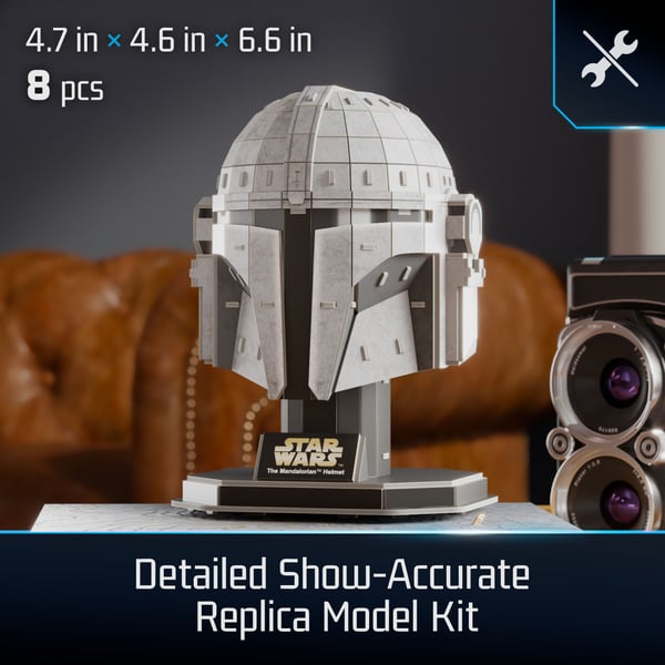 4D Build Star Wars The Mandalorian Helm 3D-palapeli 88 kpl Televisio/Elokuvat