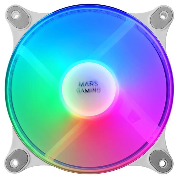 Mars Gaming MFDUOW Computerkølesystem Computerkabinet Ventilator 12 cm Hvid
