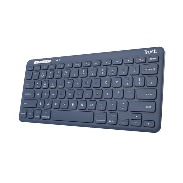 Trust Lyra tangentbord RF trådlöst + Bluetooth QWERTY US English Blå