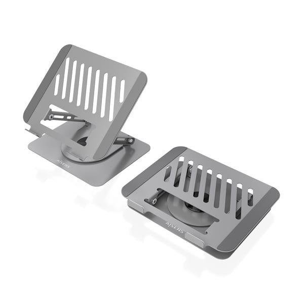 AISENS LP5SXL-487 kannettavan tietokoneen teline Kannettavan tietokoneen ja tabletin teline Harmaa 43,2 cm (17")