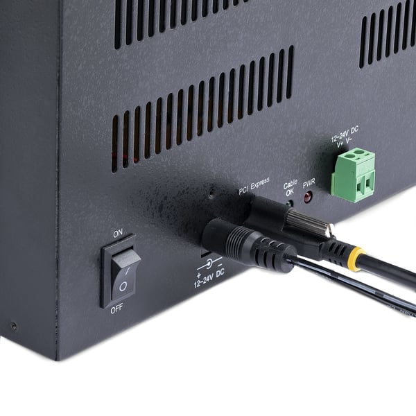 StarTech.com PCIe-expansionschassi med 4 platser med PCIe x2-värdkort, PCIe 2.0 - 10 Gbps, externa PCIe-platser för stationära datorer/servrar, PCI Express-expansionslåda/-adapter, 4 PCIe x1-platser
