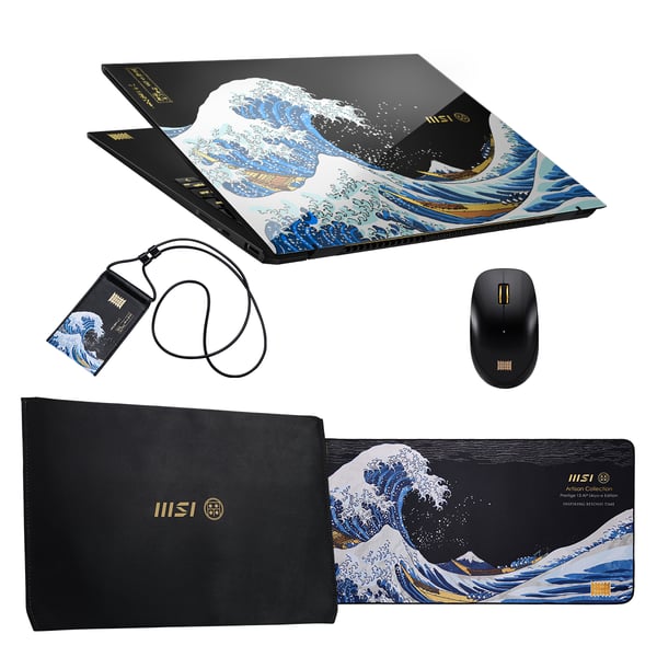 MSI Prestige 13 AI+ UKIYOE EDITION A2VMG-221ES Copilot+ PC Intel Core Ultra 9 288V Laptop 33,8 cm (13.3") 2.8K 32 GB LPDDR5x-SDRAM 2 TB SSD Wi-Fi 7 (802.11be) Windows 11 Home Grå