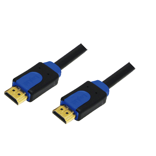 LogiLink CHB1105 HDMI-kaapeli 5 m HDMI-tyyppi A (vakio) Musta, Sininen