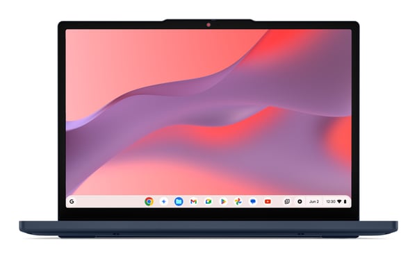 Lenovo Chrome 14M8911 MediaTek Kompanio 540 Chromebook 35,6 cm (14") WUXGA 4 GB LPDDR5x-SDRAM 64 GB UFS Wi-Fi 6E (802.11ax) ChromeOS ranska Sininen