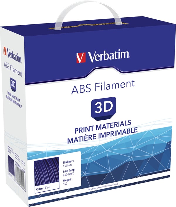 Verbatim 55011 3D print materiale ABS Hvid 1 kg