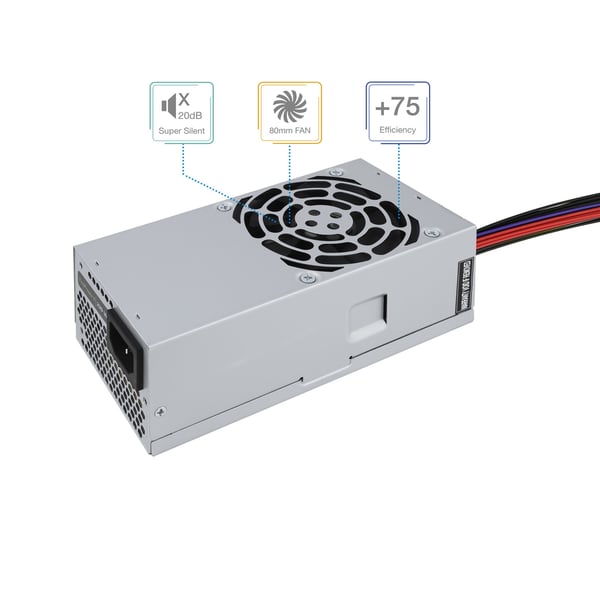 TooQ Ecopower II TFX OEM strömförsörjningsenheter 500 W 20+4 pin ATX Silver