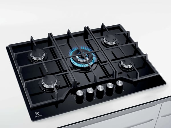 Electrolux KGG75372K Sort Indbygget 75 cm Gaskomfur 5 zone(s)