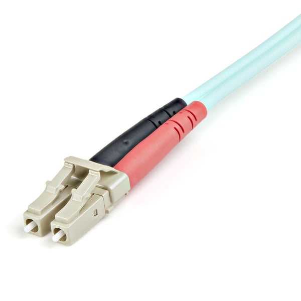 StarTech.com 1 m (3 fot) LC/UPC till LC/UPC OM3 Multimode Fiber Optic-kabel, Full Duplex 50/125Âµm Zipcor