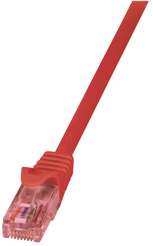 LogiLink Cat.6 U/UTP, 0.5m netværkskabel Rød 0,5 m Cat6 U/UTP (UTP)