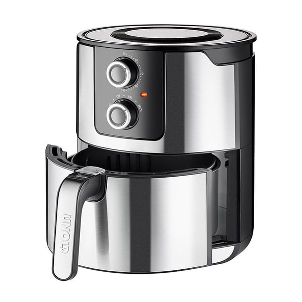 Unold 58655 frituregryde Dobbelt 5 L 1400 W Varmluftsteger Sort, Rustfrit stål