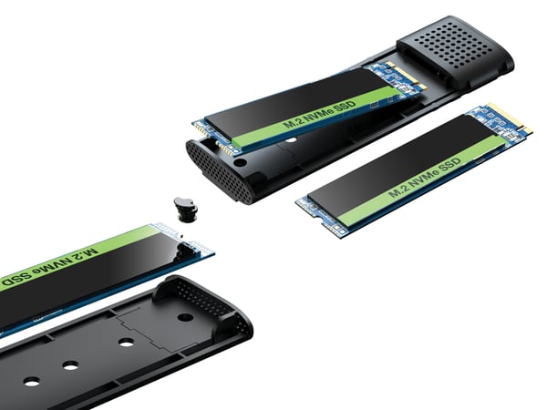 Sandberg 136-39 tallennusaseman kotelo SSD-kotelo Musta M.2
