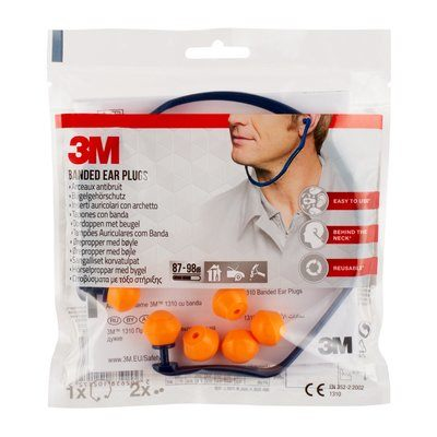 3M 1310C1 øreprop Genanvendelig øreprop Blå, Gul