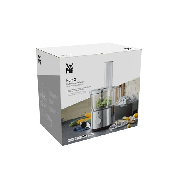 WMF Kult X 0416640011 foodprocessor 500 W 2 L Sort, Rustfrit stål
