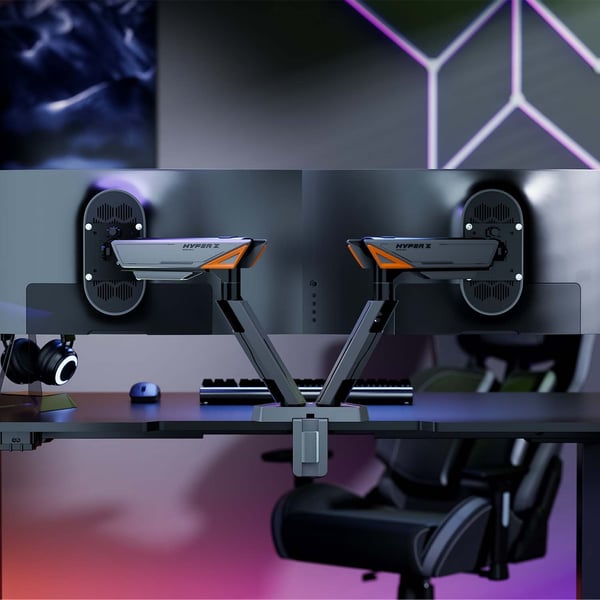 AISENS DT38TSRRGB-349 monitorin kiinnike ja jalusta 96,5 cm (38") Vastaanotto Musta, Valkoinen
