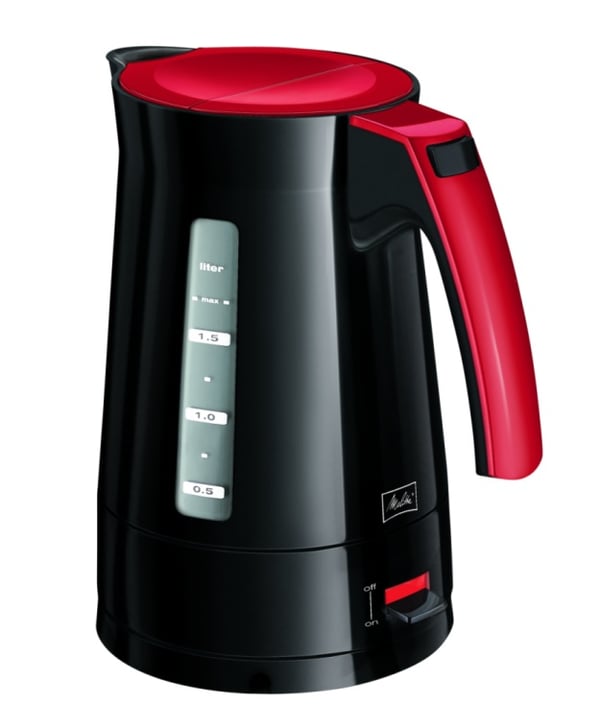 Melitta Enjoy Aqua vedenkeitin 1,7 L 2400 W Musta, Punainen
