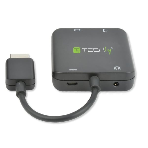 Techly IDATA HDMI-VGA8 videokabeladapter Svart