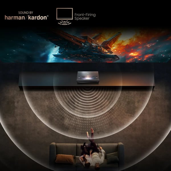 Hisense PX3-PRO Ultra short throw-projektor 2700 ANSI-lumen DLP UHD 4K (3840x2160) Svart, Mörkgrå