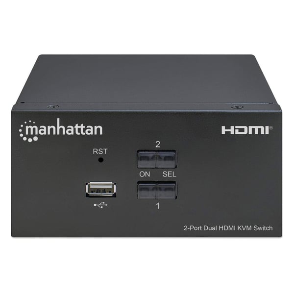 Manhattan 153522 KVM-switchar Svart