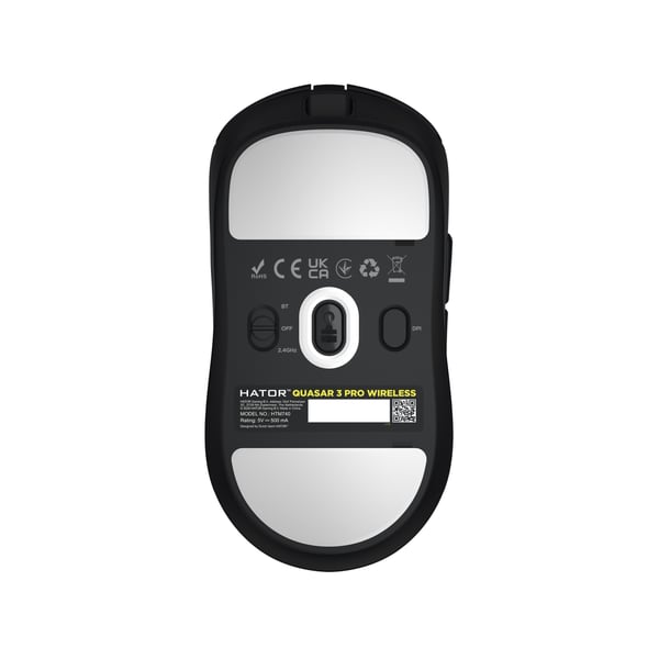 HATOR Quasar 3 Pro Wireless hiiri Pelaaminen Oikeakätinen RF Wireless + Bluetooth + USB Type-C Optinen 30000 DPI