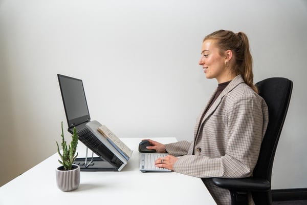 BakkerElkhuizen Ergo-Q 330 Circular Laptop stativ Sort, Grå 43,2 cm (17")