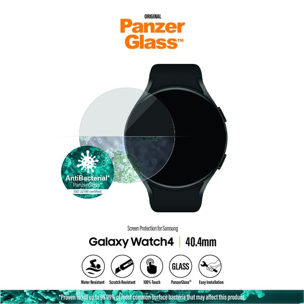 PanzerGlass ® Samsung Galaxy Watch 4 40mm | Screen Protector Glass Kirkas näytönsuoja 1 kpl
