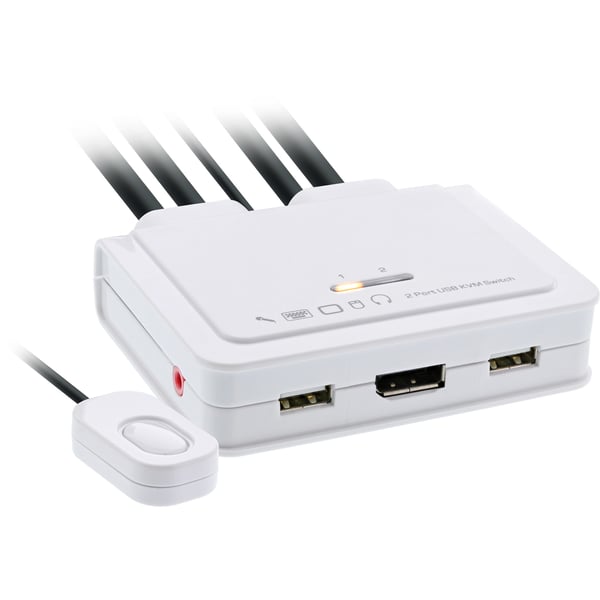 InLine 63615I KVM-switchar Vit
