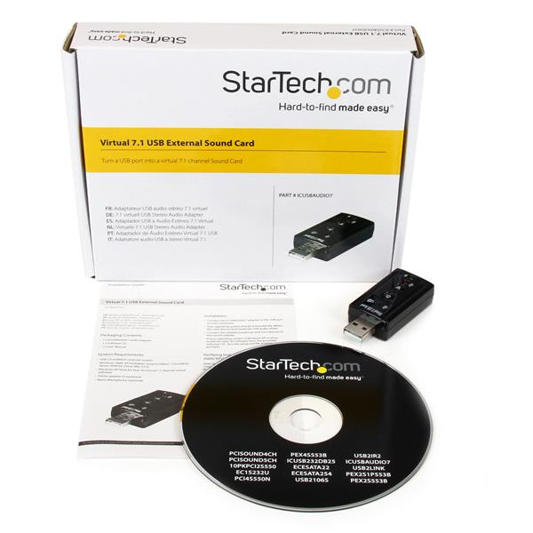 StarTech.com ICUSBAUDIO7 äänikortti 7.1 kanavaa USB