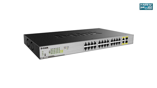 D-Link DGS-1026MP netværksswitch Ikke administreret Gigabit Ethernet (10/100/1000) Strøm over Ethernet (PoE) Sort, Grå
