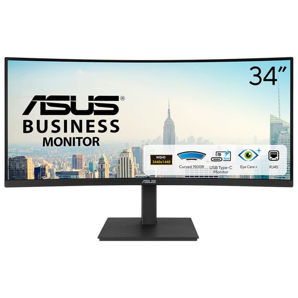 ASUS VA34VCPSR computerskærm 86,4 cm (34") 3440 x 1440 pixel Wide Quad HD LCD Sort ASUS VA34VCPSR computerskærm 86,4 cm (34") 3440 x 1440 pixel Wide Quad HD LCD Sort