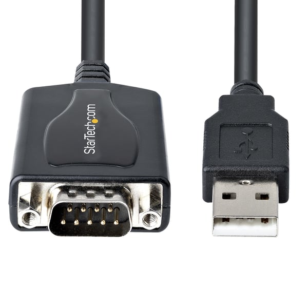 StarTech.com 1 m USB till RS232-adapter med COM-lagring, DB9 till USB