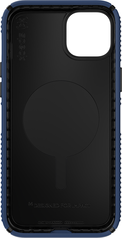 Speck Presidio2 Grip MagSafe - Anti-slip cover til iPhone 14 Plus (Coastal Blue/Black/White)