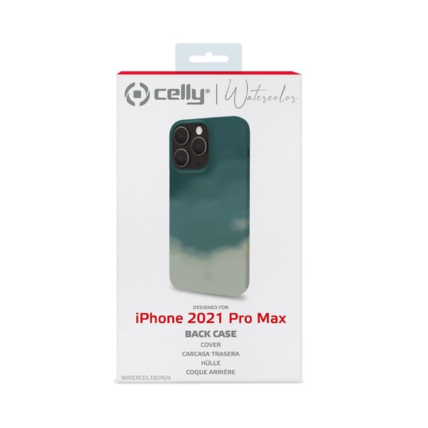 Celly WATERCOLOR iPhone 13 Pro Max mobiltelefon etui 17 cm (6.7") Cover Grøn
