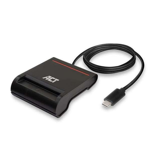 ACT AC6020 läsare smarta kort inomhus USB USB 2.0 Svart