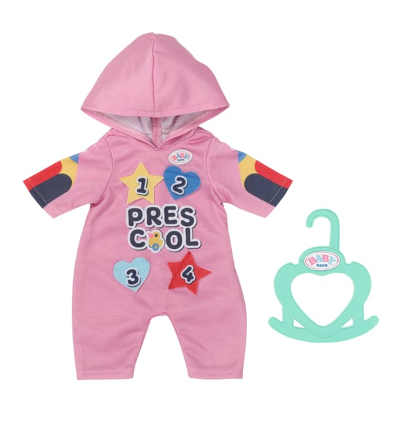 BABY born Kindergarten Romper+Badges Dukkesparkedragt