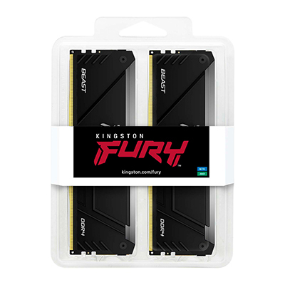 Kingston Technology FURY Beast RGB RAM-minnen 64 GB 2 x 32 GB DDR4 3600 MT/s 288-pin DIMM