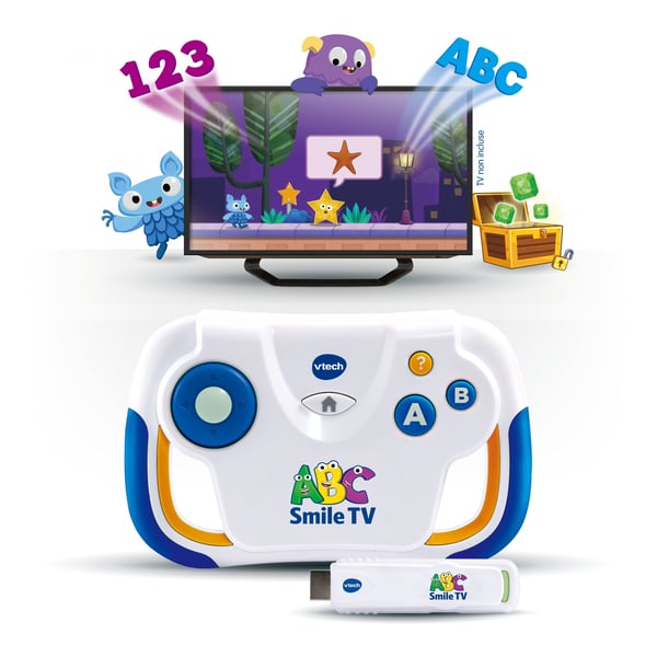 VTech ABC SMILE TV (MA PREMIÈRE CONSOLE TV ÉDUCATIVE) Bärbar dator för barn VTech ABC SMILE TV (MA PREMIÈRE CONSOLE TV ÉDUCATIVE) Bärbar dator för barn