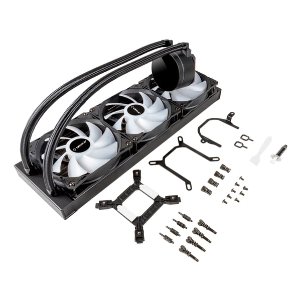 UNYKAch AquaStorm 360 Processor Allt-i-ett vätskekylare 12 cm Svart 1 styck