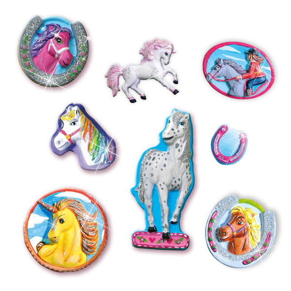 SES Creative Children's Fantasy Horses Casting and Painting Set
