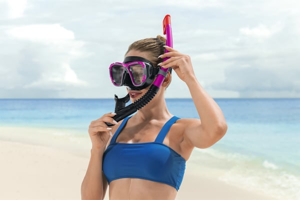 Bestway 24021 / 23 dykkemaske Hærdet glas Silikone Forskellige farver Voksen